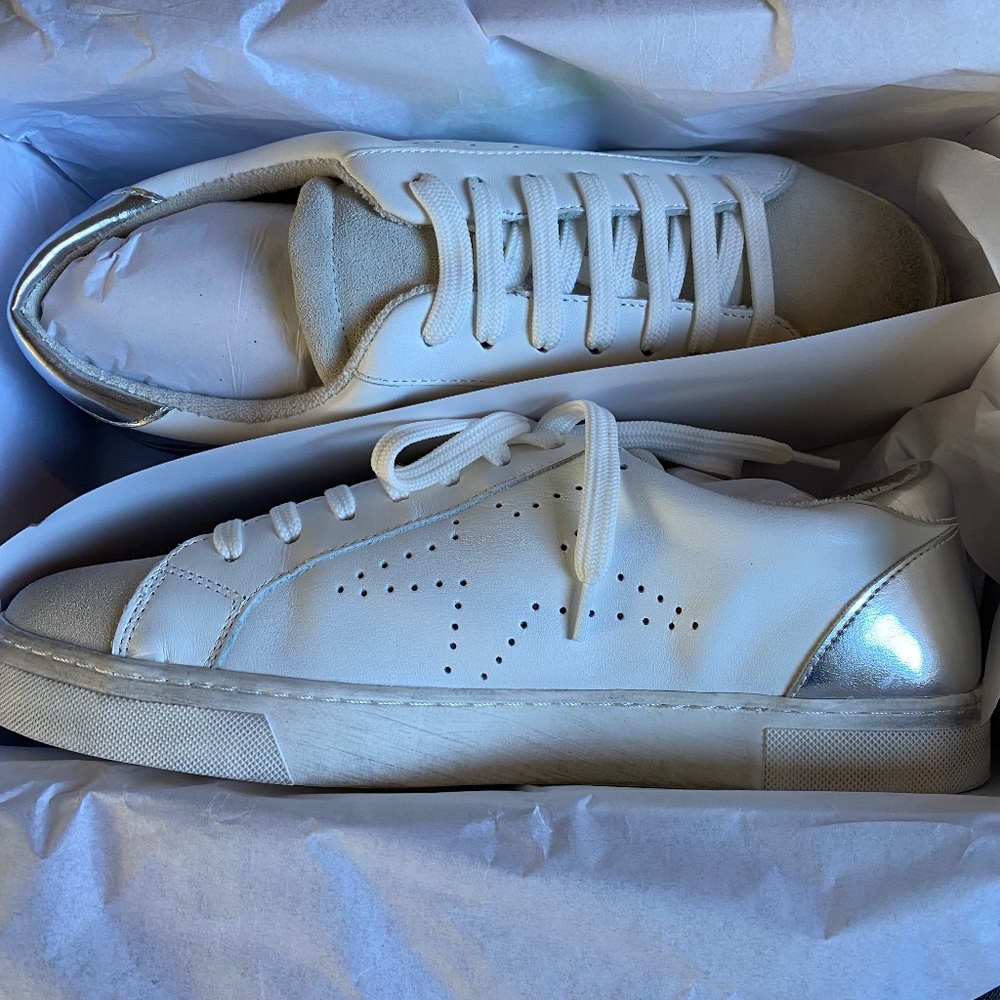 White sneakers